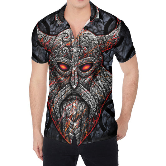 Ancient Viking Norse God Odin Print Men's Shirt