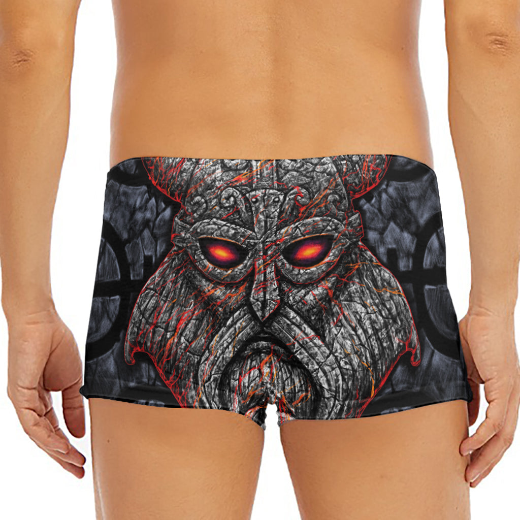 Ancient Viking Norse God Odin Print Men's Short Boxer Briefs