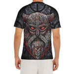 Ancient Viking Norse God Odin Print Men's Short Sleeve Rash Guard