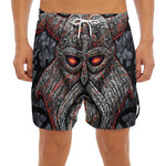Ancient Viking Norse God Odin Print Men's Split Running Shorts