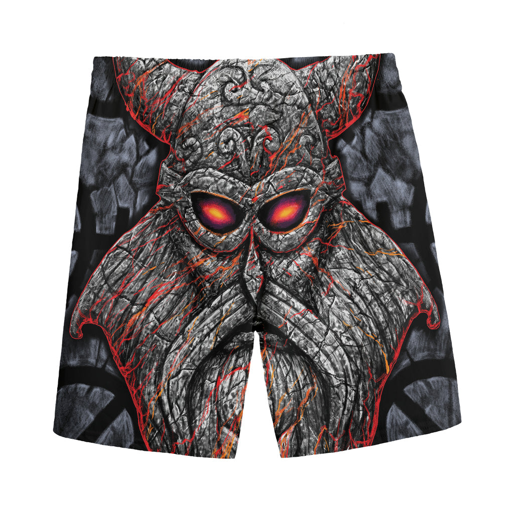 Ancient Viking Norse God Odin Print Men's Sports Shorts