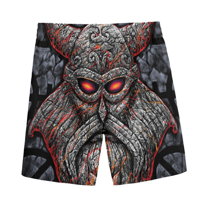 Ancient Viking Norse God Odin Print Men's Sports Shorts