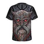 Ancient Viking Norse God Odin Print Men's Sports T-Shirt