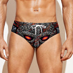 Ancient Viking Norse God Odin Print Men's Swim Briefs
