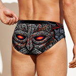 Ancient Viking Norse God Odin Print Men's Swim Briefs
