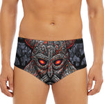 Ancient Viking Norse God Odin Print Men's Triangle Swim Briefs
