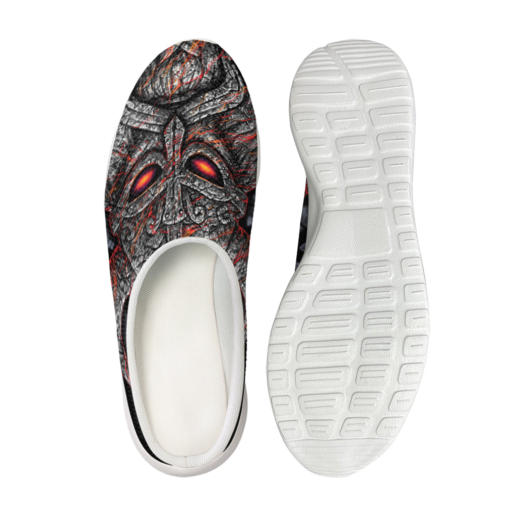 Ancient Viking Norse God Odin Print Mesh Casual Shoes
