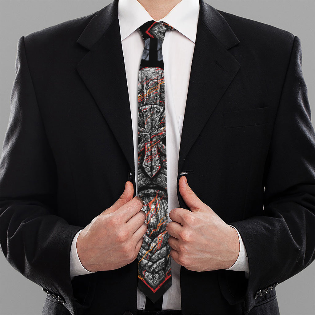 Ancient Viking Norse God Odin Print Necktie