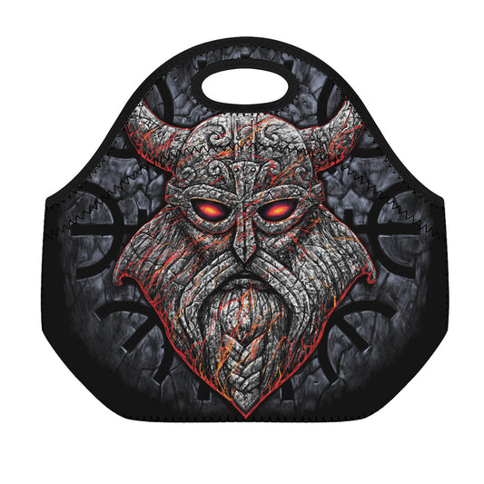 Ancient Viking Norse God Odin Print Neoprene Lunch Bag