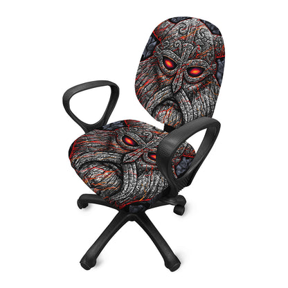 Ancient Viking Norse God Odin Print Office Chair Cover