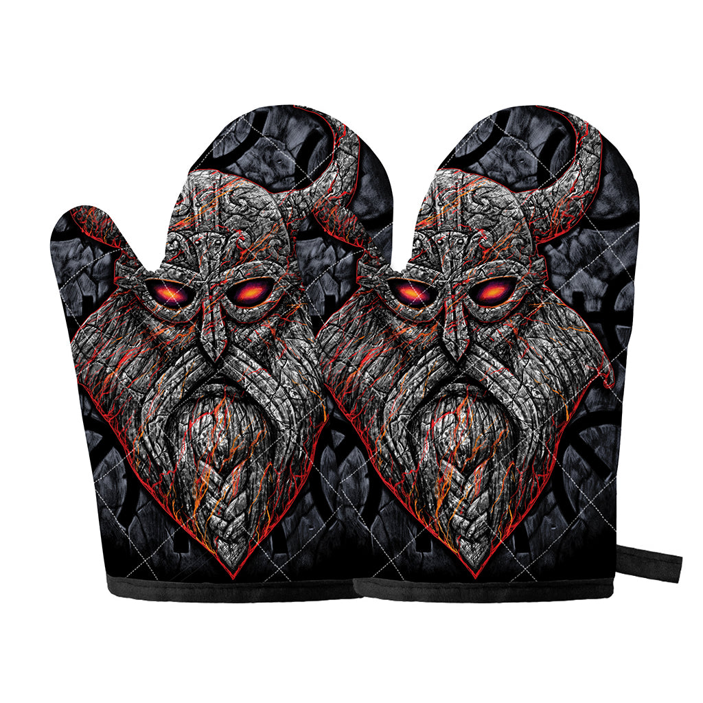 Ancient Viking Norse God Odin Print Oven Mitts
