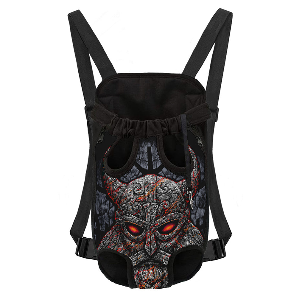 Ancient Viking Norse God Odin Print Pet Carrier Backpack