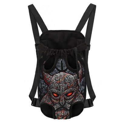 Ancient Viking Norse God Odin Print Pet Carrier Backpack