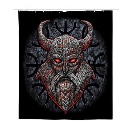 Ancient Viking Norse God Odin Print Polyester Shower Curtain