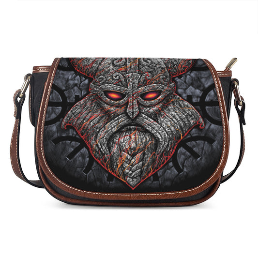 Ancient Viking Norse God Odin Print Saddle Bag