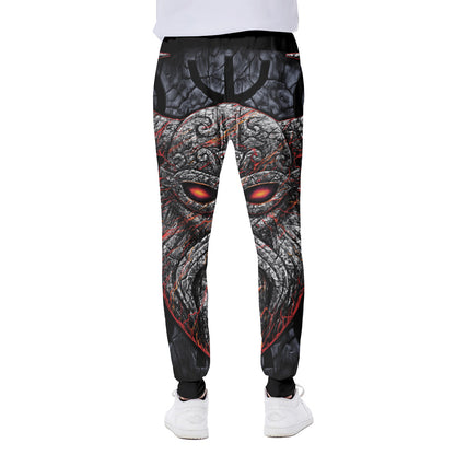 Ancient Viking Norse God Odin Print Scuba Joggers