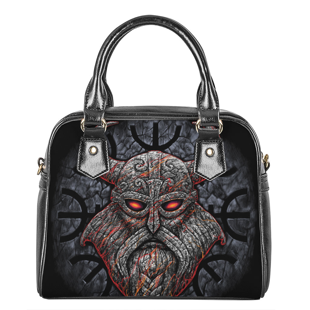 Ancient Viking Norse God Odin Print Shoulder Handbag