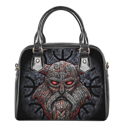 Ancient Viking Norse God Odin Print Shoulder Handbag