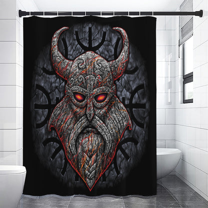 Ancient Viking Norse God Odin Print Shower Curtain