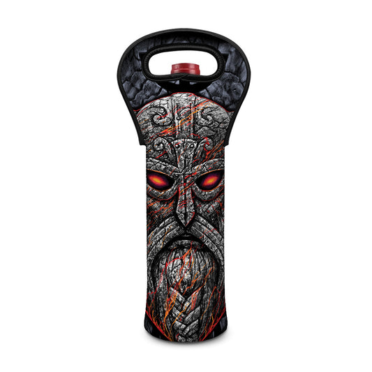 Ancient Viking Norse God Odin Print Single Neoprene Wine Tote