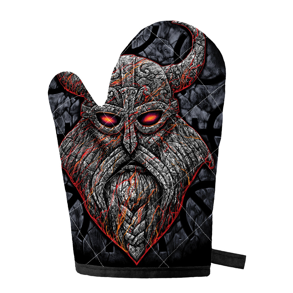 Ancient Viking Norse God Odin Print Single Oven Mitt