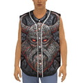 Ancient Viking Norse God Odin Print Sleeveless Baseball Jersey
