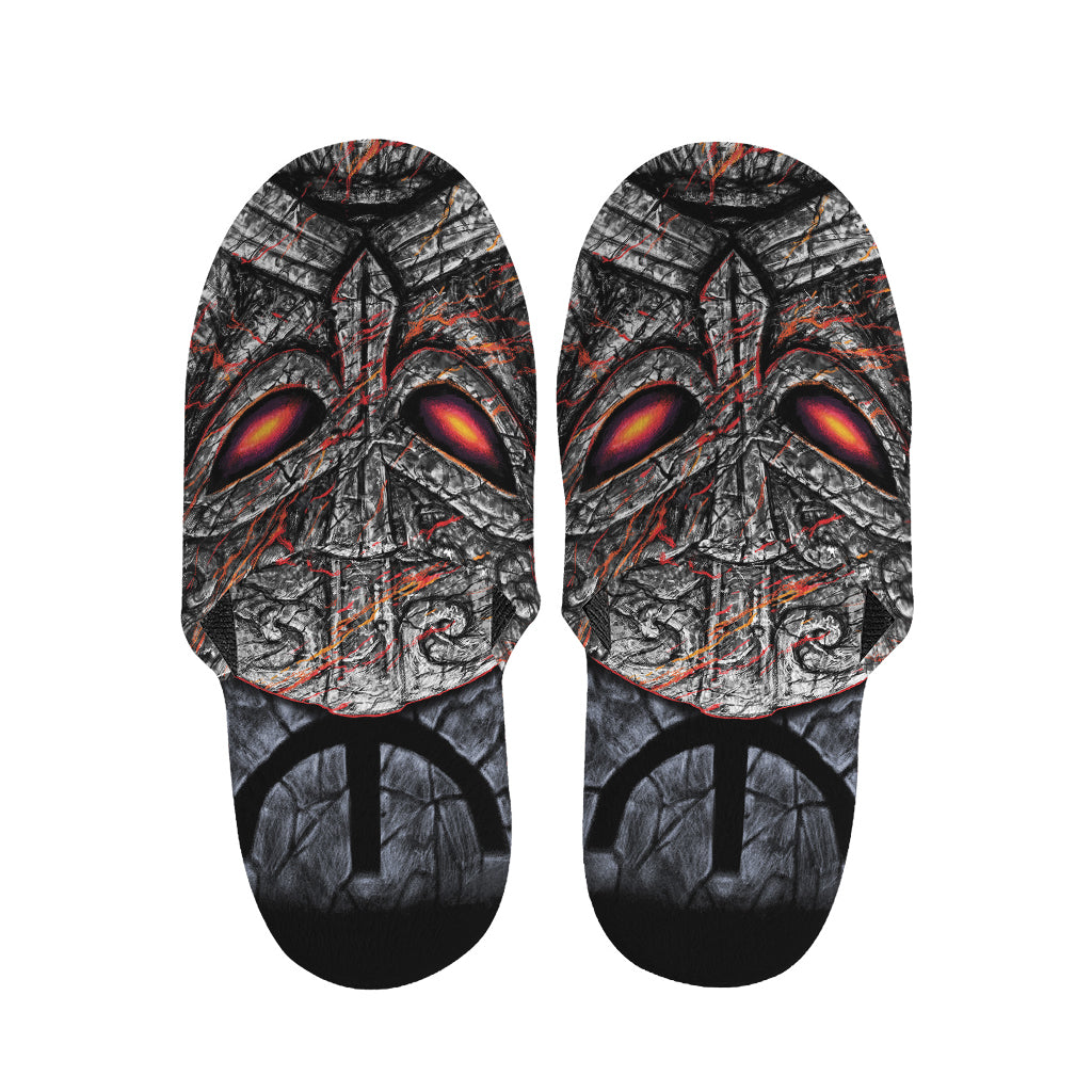 Ancient Viking Norse God Odin Print Slippers