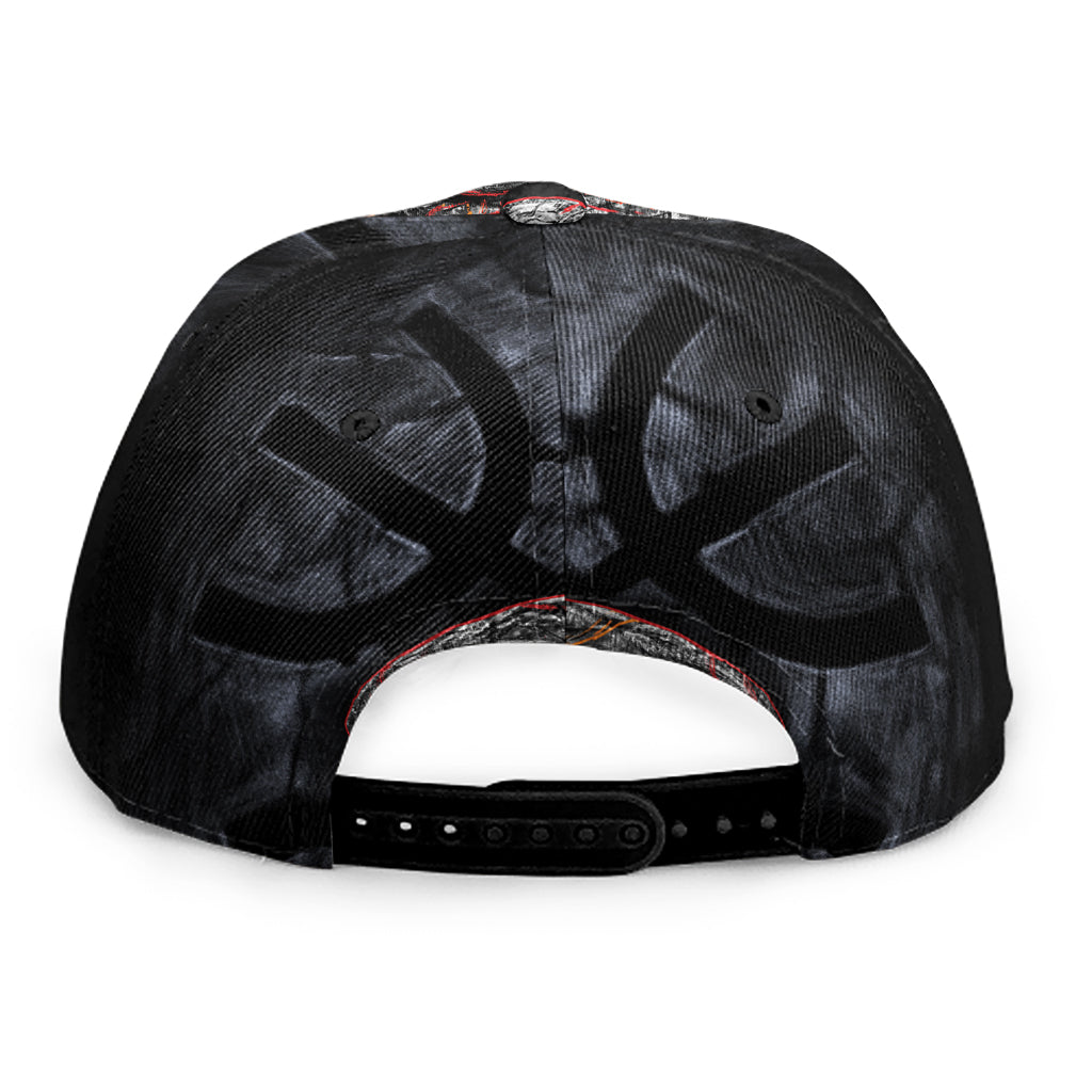 Ancient Viking Norse God Odin Print Snapback Cap