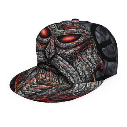 Ancient Viking Norse God Odin Print Snapback Cap