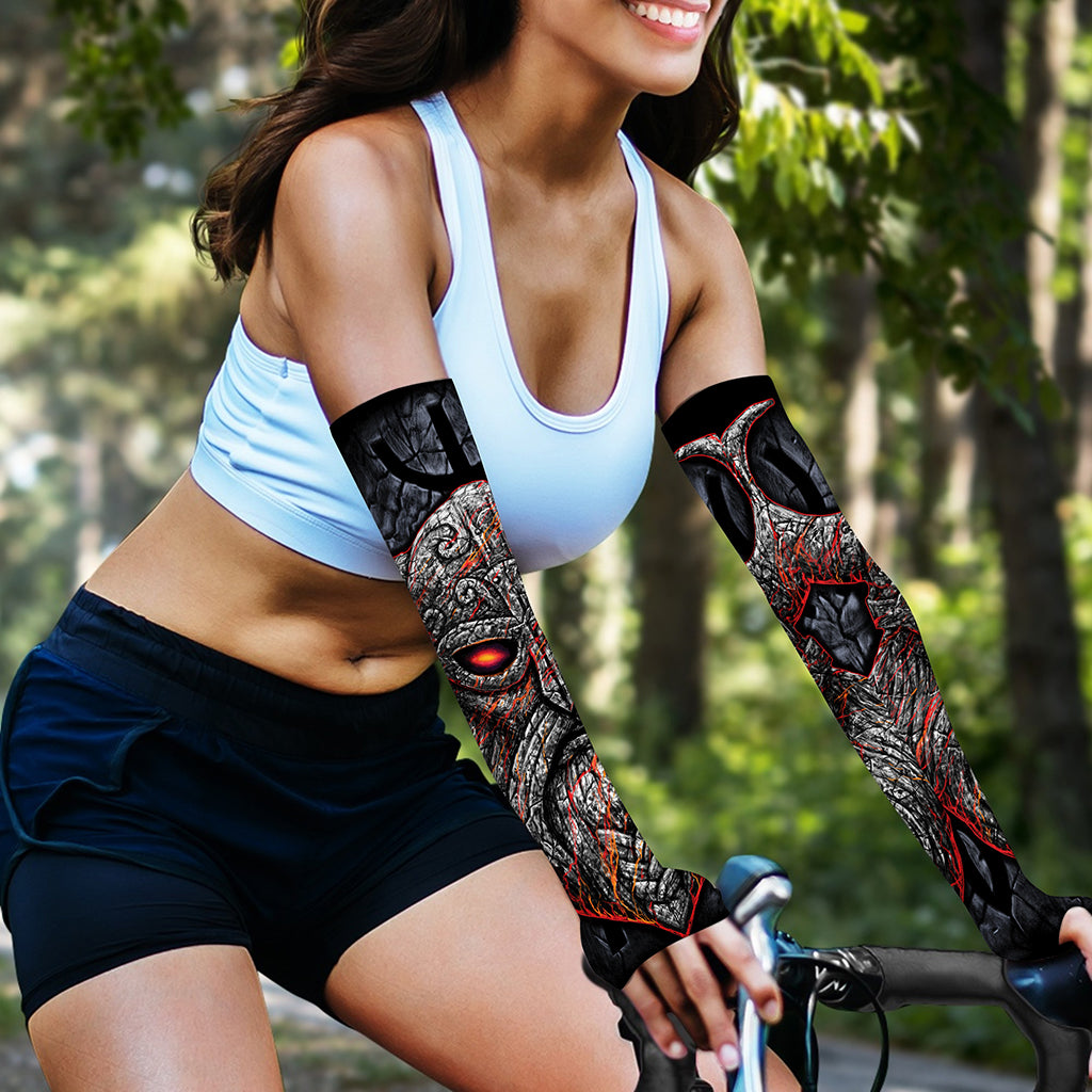Ancient Viking Norse God Odin Print Sun Protection Arm Sleeves