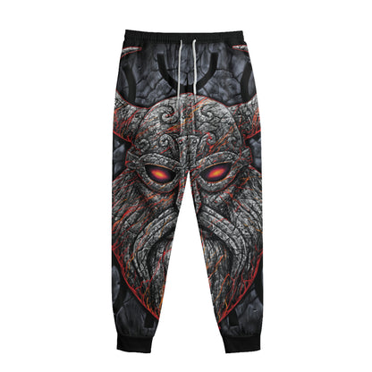Ancient Viking Norse God Odin Print Sweatpants