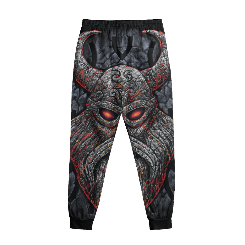 Ancient Viking Norse God Odin Print Sweatpants