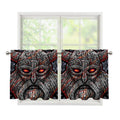 Ancient Viking Norse God Odin Print Tier Curtains