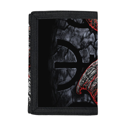 Ancient Viking Norse God Odin Print Trifold Wallet