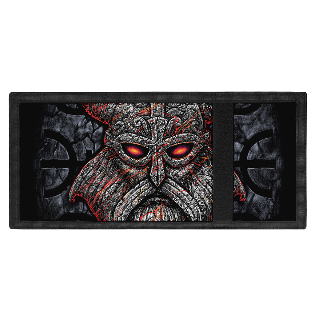 Ancient Viking Norse God Odin Print Trifold Wallet