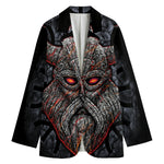 Ancient Viking Norse God Odin Print Women's Blazer