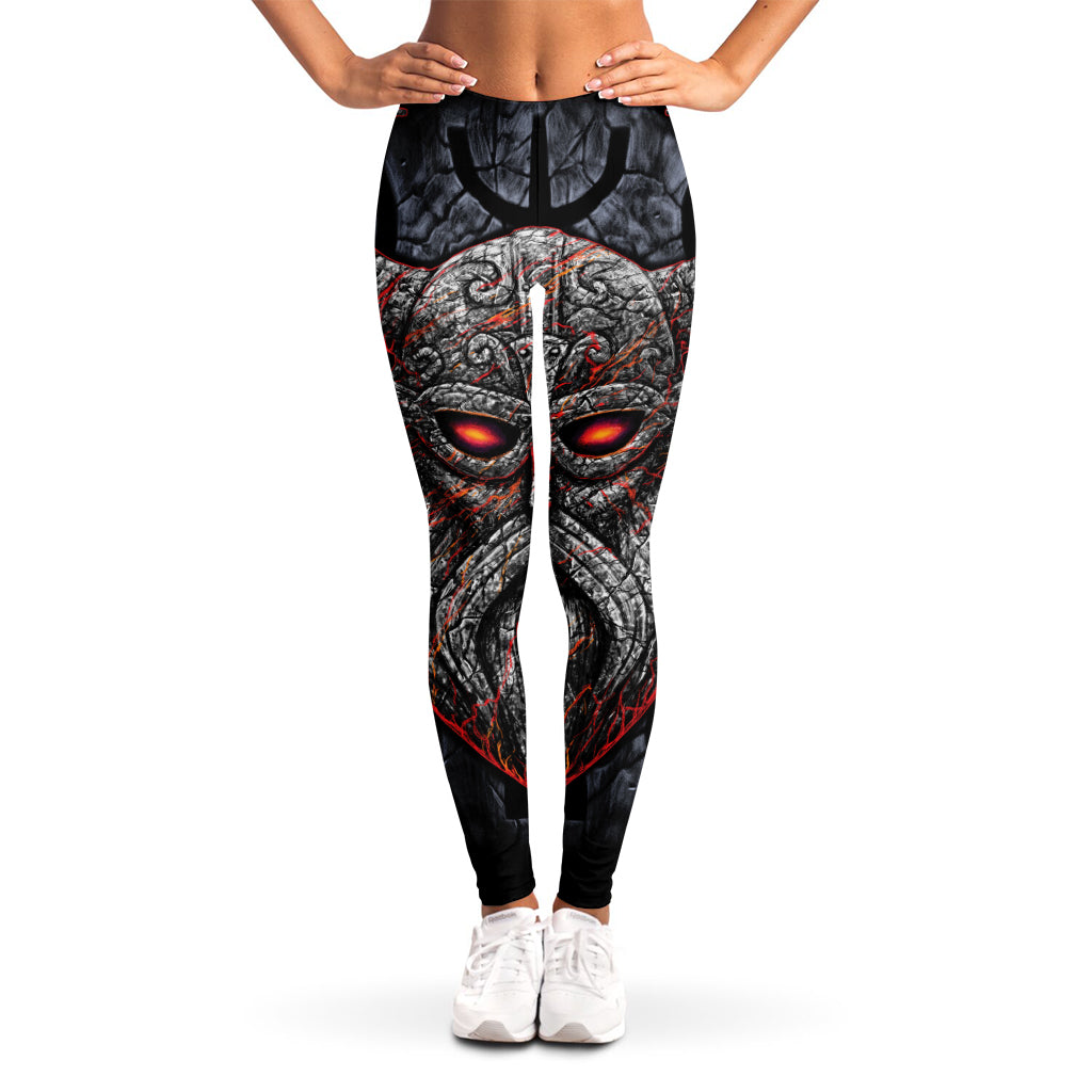 Ancient Viking Norse God Odin Print Women's Leggings