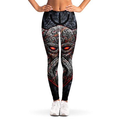 Ancient Viking Norse God Odin Print Women's Leggings