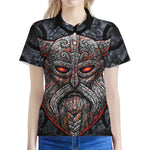 Ancient Viking Norse God Odin Print Women's Polo Shirt