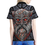 Ancient Viking Norse God Odin Print Women's Polo Shirt