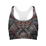 Ancient Viking Norse God Odin Print Women's Sports Bra