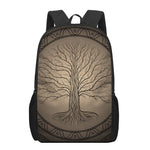Ancient Yggdrasil Tree Print 17 Inch Backpack