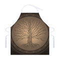 Ancient Yggdrasil Tree Print Adjustable Apron
