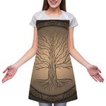 Ancient Yggdrasil Tree Print Adjustable Apron