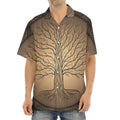 Ancient Yggdrasil Tree Print Aloha Shirt