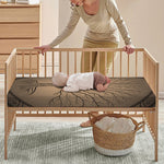 Ancient Yggdrasil Tree Print Baby Crib Sheet