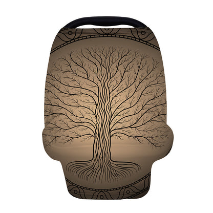 Ancient Yggdrasil Tree Print Baby Seat Cover