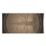 Ancient Yggdrasil Tree Print Beach Towel