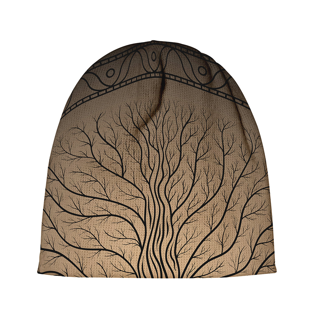 Ancient Yggdrasil Tree Print Beanie