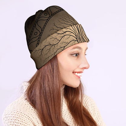 Ancient Yggdrasil Tree Print Beanie